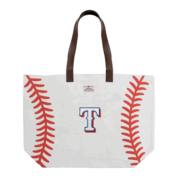 Texas Rangers Baseball Tote