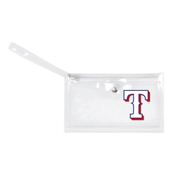 Texas Rangers Clear Ticket Wristlet