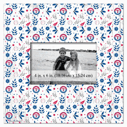 Texas Rangers Floral Pattern 10x10 Frame