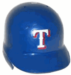 Texas Rangers Full Size Official Left Handed Batting Helmet Regular