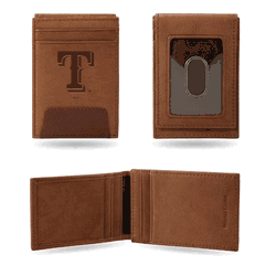 Texas Rangers Genuine Leather Front Pocket Wallet