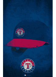 Texas Rangers Ghost Helmet 17x26