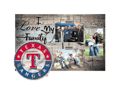 Texas Rangers I Love my Family Clip Frame