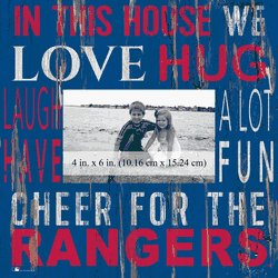 Texas Rangers In this House 10x10 Frame