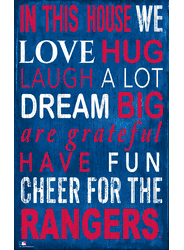 Texas Rangers In This House Sign