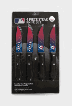 Texas Rangers Knife Set - Steak - 4 Pack