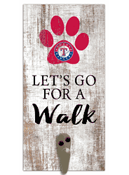 Texas Rangers Leash Holder 6x12 Sign