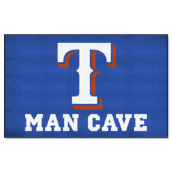 Texas Rangers Man Cave Ulti-Mat Rug - 5ft. x 8ft.