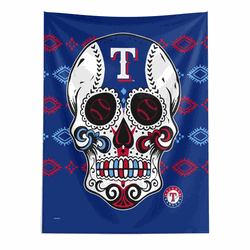 Texas Rangers MLB Candy Skull Wall Hanging