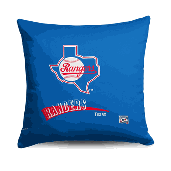 Texas Rangers MLB CC Throwback Throw Pillow