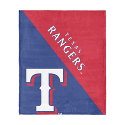 Texas Rangers MLB Halftone Silk Touch Throw Blanket 46x60 inches