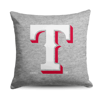 Texas Rangers MLB Primary Sweatshirt PIllow 16 Inches