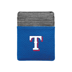 Texas Rangers Pebble Front Pocket Wallet Royal