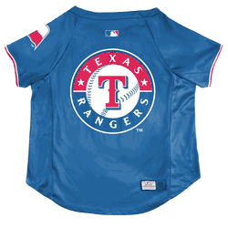 Texas Rangers Pet Stretch Jersey  - Medium