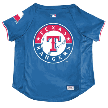 Texas Rangers Pet Stretch Jersey  - Medium