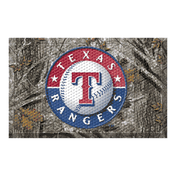 Texas Rangers Rubber Scraper Door Mat Camo