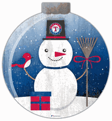 Texas Rangers Snowglobe 12in Wall Art