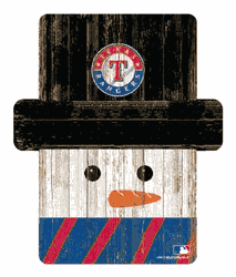 Texas Rangers Snowman Ornament
