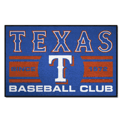 Texas Rangers Starter Mat Accent Rug - 19in. x 30in., Uniform Design