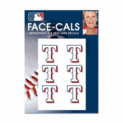 Texas Rangers Tattoo Face Cals