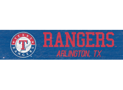 Texas Rangers Team Name 6x24 Sign