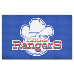 Texas Rangers Ulti-Mat Rug - 5ft. x 8ft. - Retro Collection