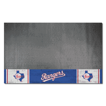 Texas Rangers Vinyl Grill Mat - 26in. x 42in.