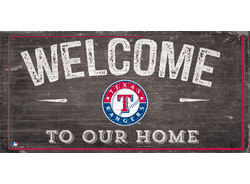 Texas Rangers Welcome Distressed Sign
