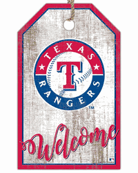 Texas Rangers Welcome Team Tag 11x19 Sign