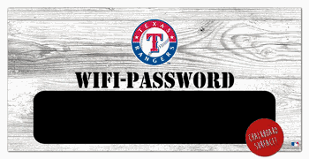 Texas Rangers Wifi Password 6x12 Sign