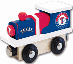 Texas Rangers Wood Train Engine