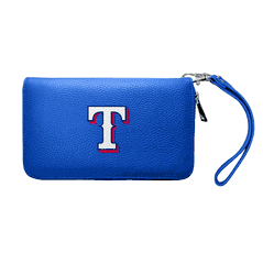Texas Rangers Zip Organizer Wallet Pebble Royal