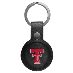 Texas Tech Raiders AirTag Compatible Leather Key Chain