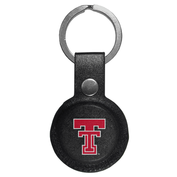 Texas Tech Raiders AirTag Compatible Leather Key Chain