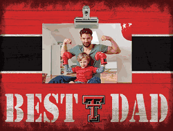 Texas Tech Red Raiders 10" x 8" Best Dad with Stripe Clip Frame