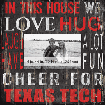 Texas Tech Red Raiders 10x10 In This House Frame