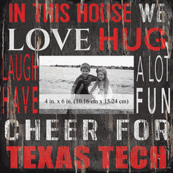 Texas Tech Red Raiders 10x10 In This House Frame