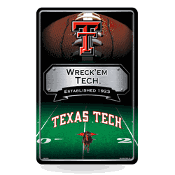 Texas Tech Red Raiders  11" x 17" Metal Home Dcor Sign