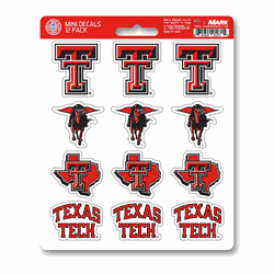 Texas Tech Red Raiders 12 Count Mini Decal Sticker Pack