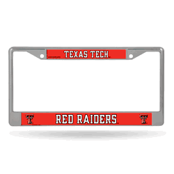 Texas Tech Red Raiders  12" x 6" Chrome Frame With Decal Inserts