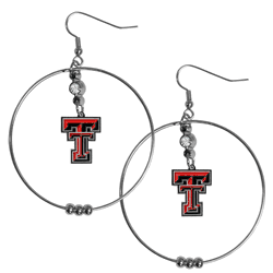 Texas Tech Red Raiders 2 Inch Hoop Earrings