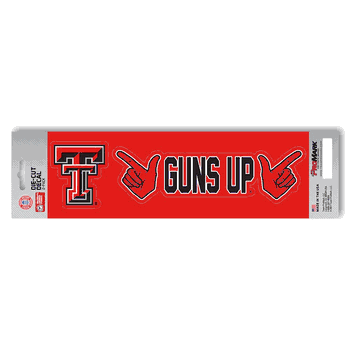 Texas Tech Red Raiders 2 Piece Team Slogan Decal Sticker Set