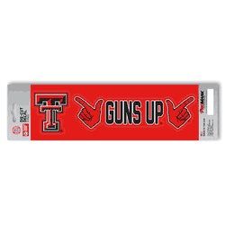 Texas Tech Red Raiders 2 Piece Team Slogan Decal Sticker Set