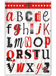 Texas Tech Red Raiders Alphabet 11x19 Sign
