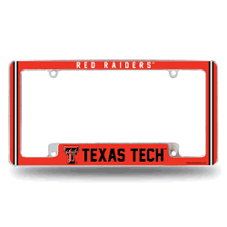 Texas Tech Red Raiders Alternate Design All Over Chrome Frame