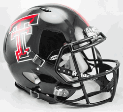 Texas Tech Red Raiders  Authentic Speed Full Size Football Helmet 2024 Black