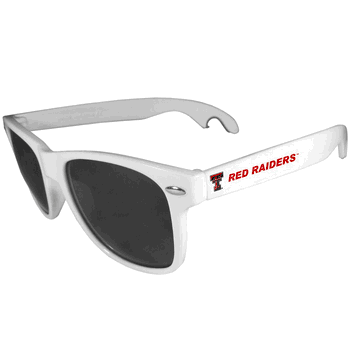 Texas Tech Red Raiders Beachfarer Bottle Opener Sunglasses, White