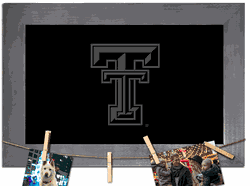 Texas Tech Red Raiders Blank Chalkboard with frame & clothespins 11x19 Sign