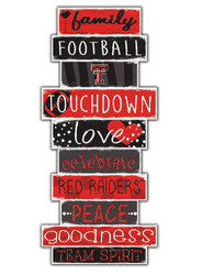 Texas Tech Red Raiders Celebrations Stack 24" Sign