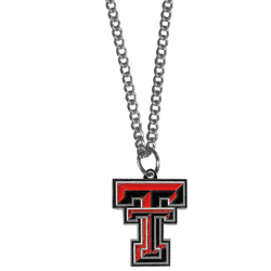 Texas Tech Red Raiders Chain Necklace with Small Charm